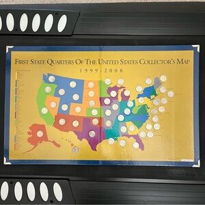 First State Quarters of USA Collector's Map 1999-2008 Xlarge Vintage Book Album